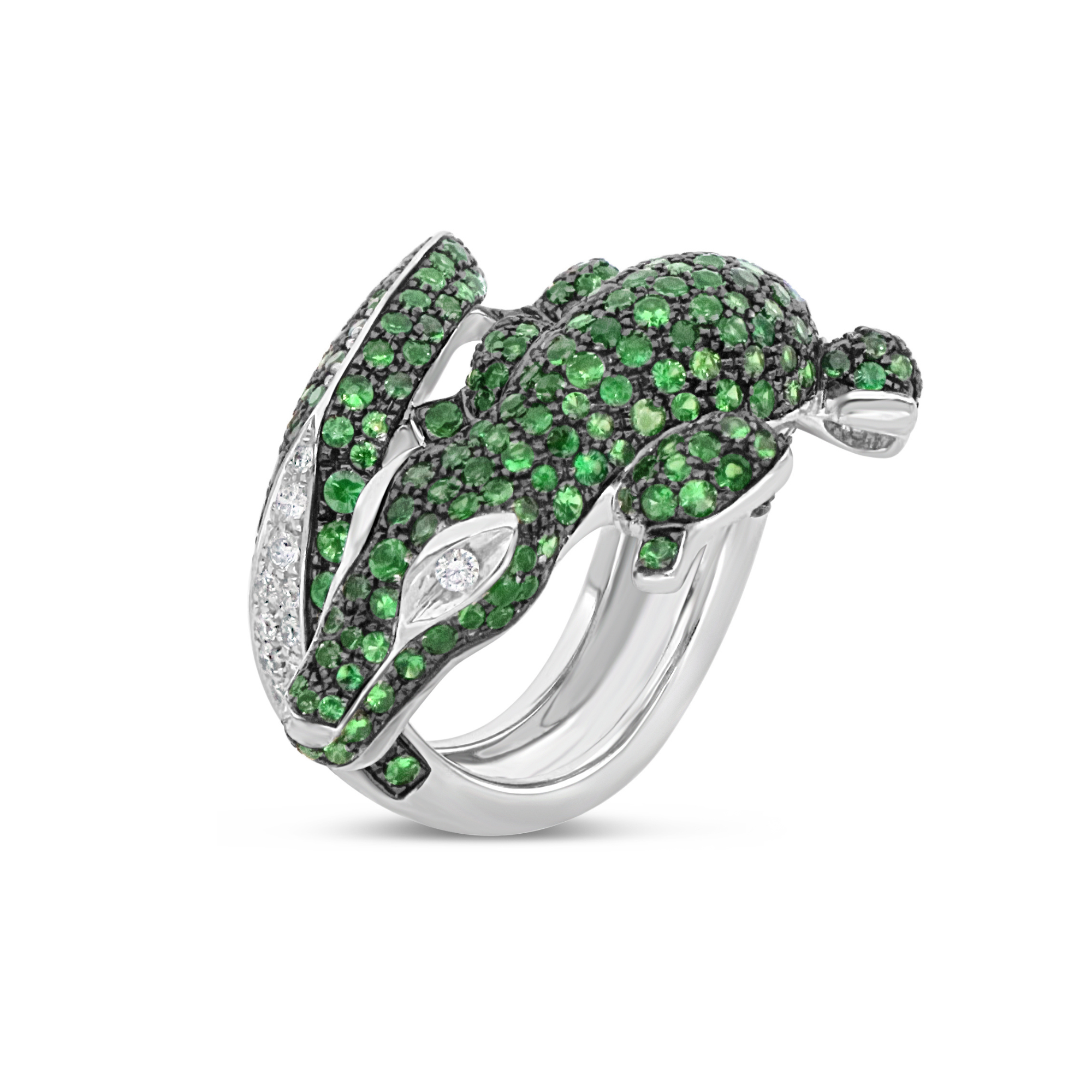 Green Crocodile Ring