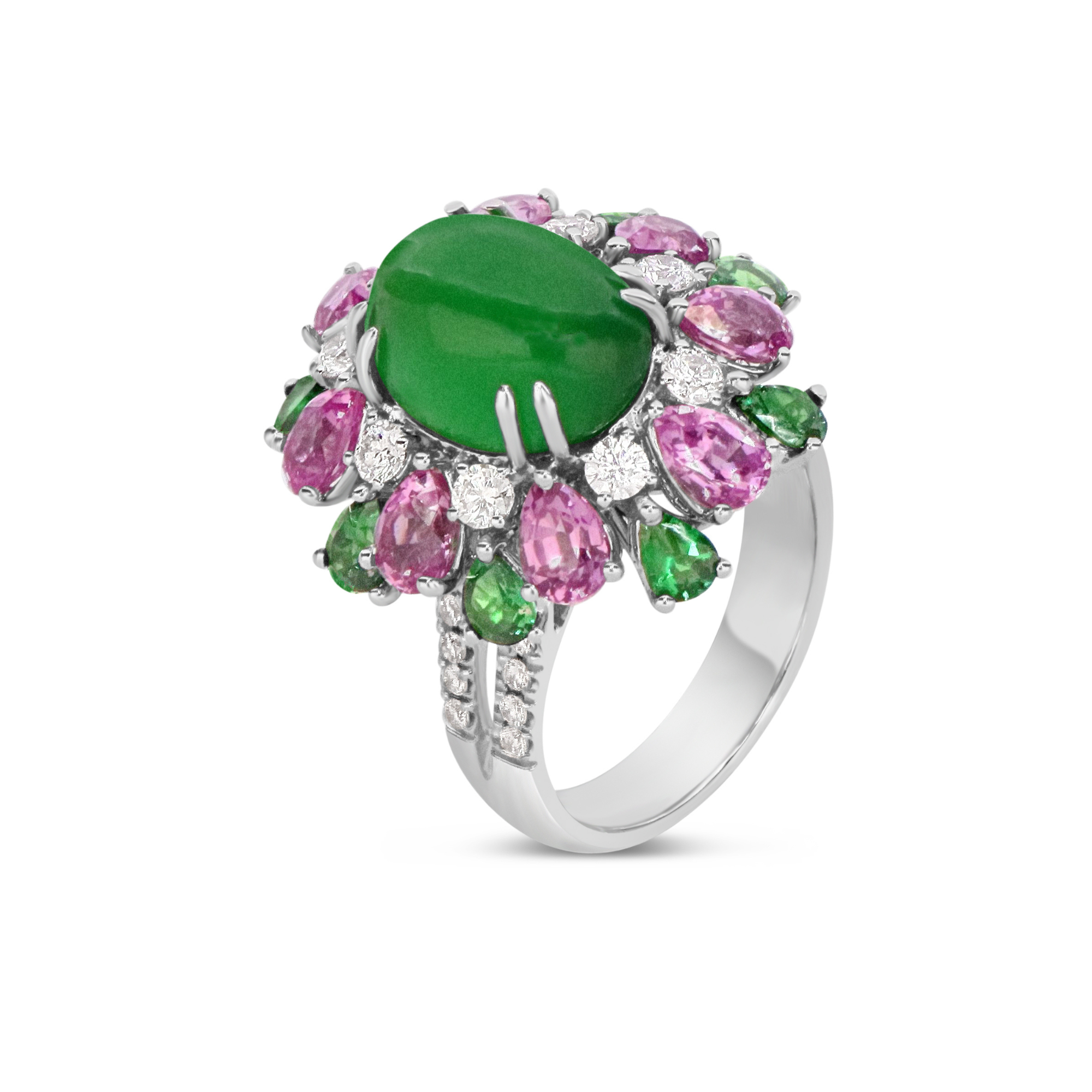 Anello Green Flower