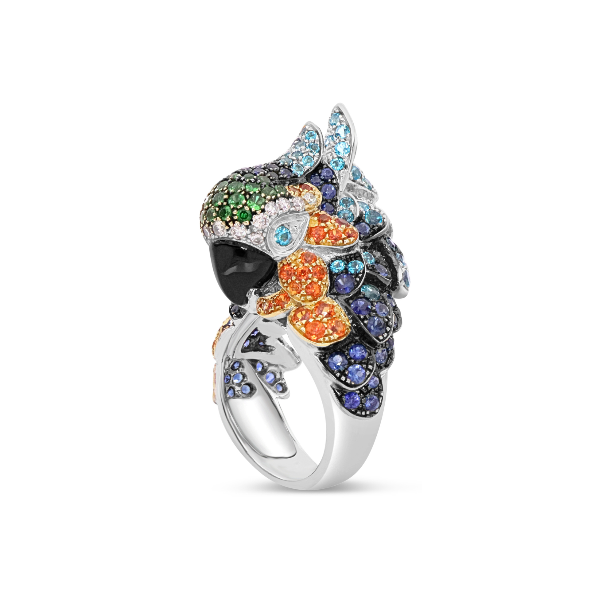 Tropical Parrot Ring