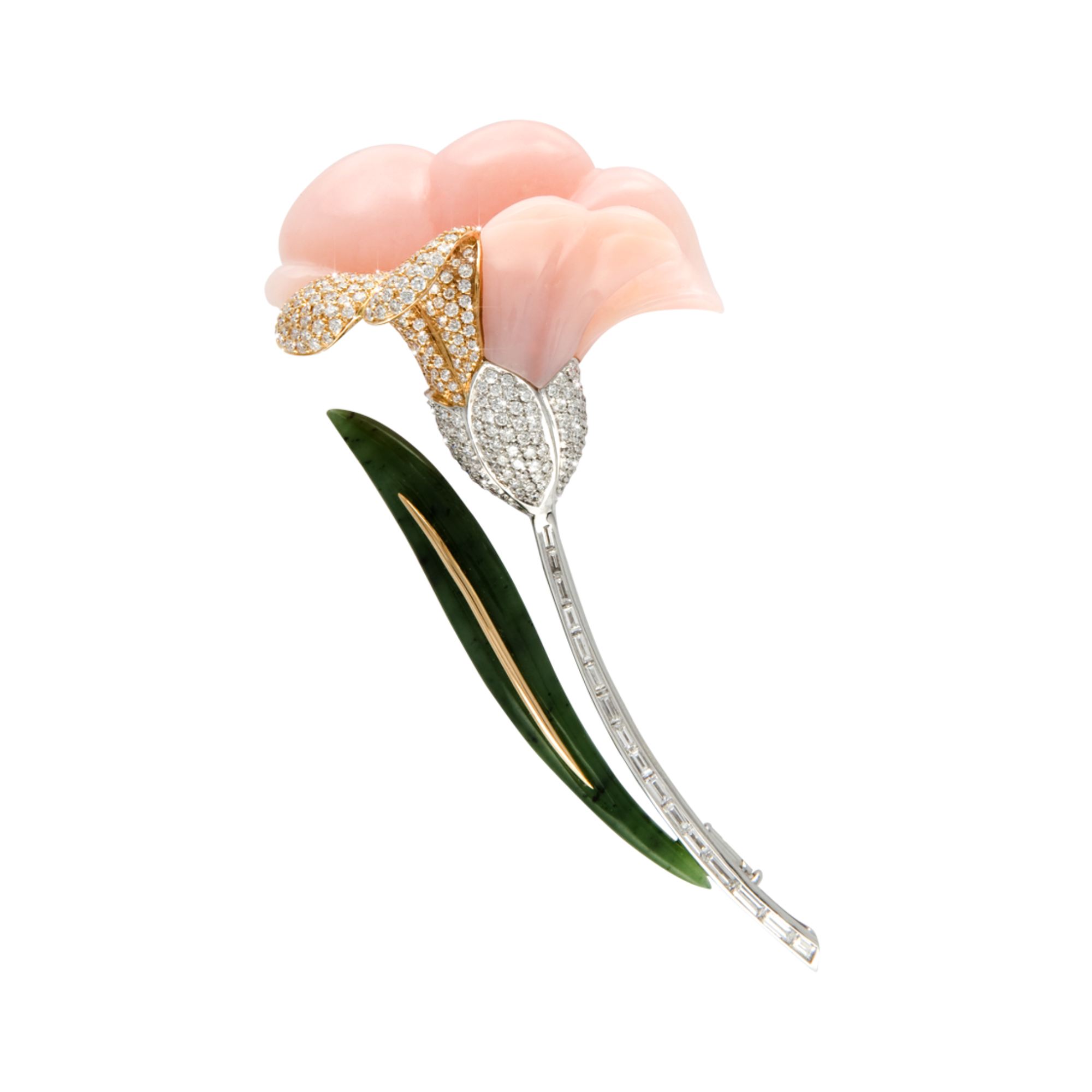 Pink Lily Brooch