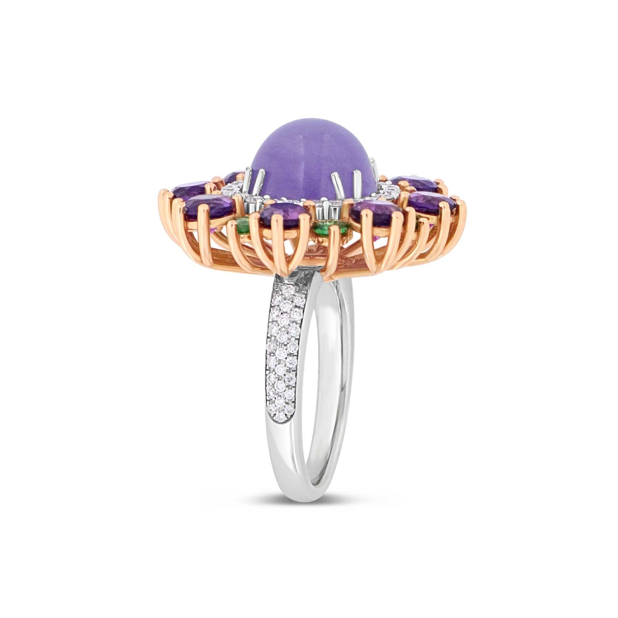 Anello Anemone Lilla